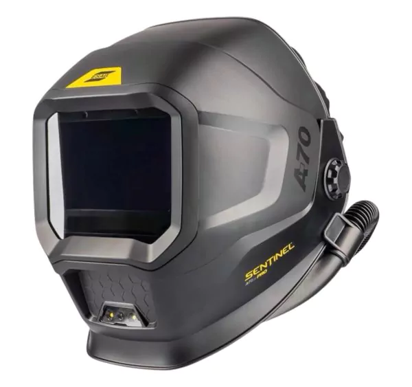 ESAB Sentinel A70 AIR PRO Klappschweißhelm Frontansicht.